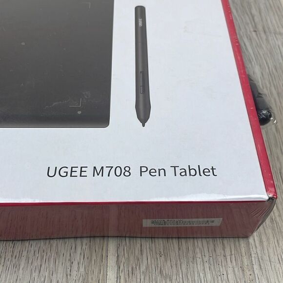 Ugee Drawing Pen Tablet M708 w/ Battery-Free Stylus New - Picture 3 of 9